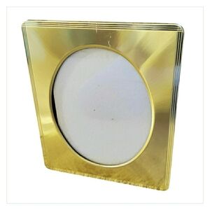 Vintage Hollywood Regency MCM Brass Photo Frame 12.25x10.25" Gold